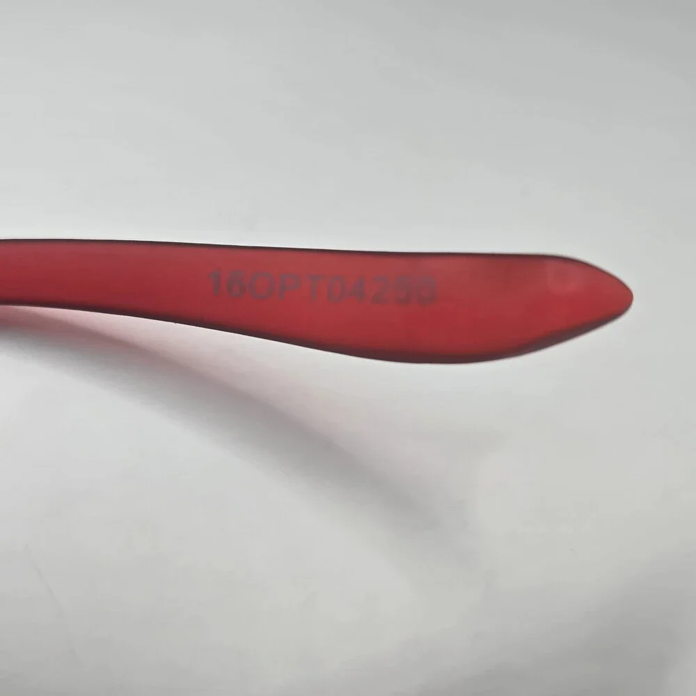 Rare Red Errocsyewear Rectangular Frame Reading Glasses 160PT04250 Retro Chic
